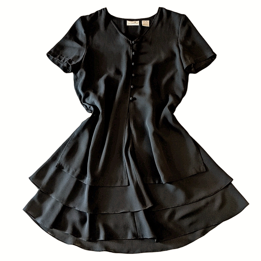 Vintage 90s Liz Claiborne Black Dress Size 12